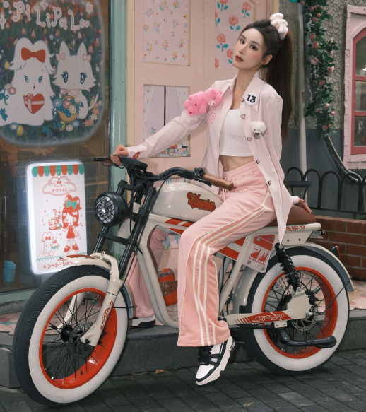 Tiger MT*20 Scotter Style ebike. Color -Pink