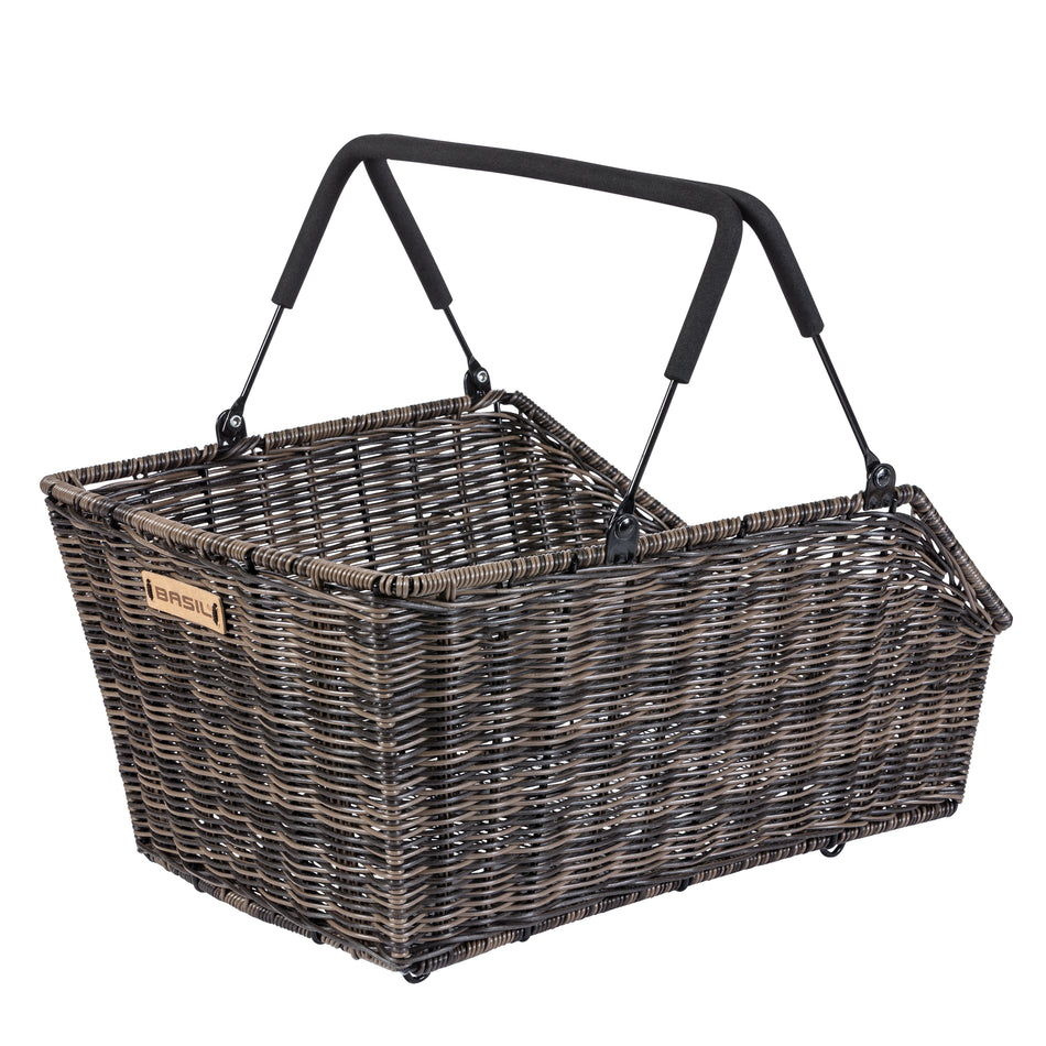 Basil Cento Rattan Rear Basket (MIK)- Brown