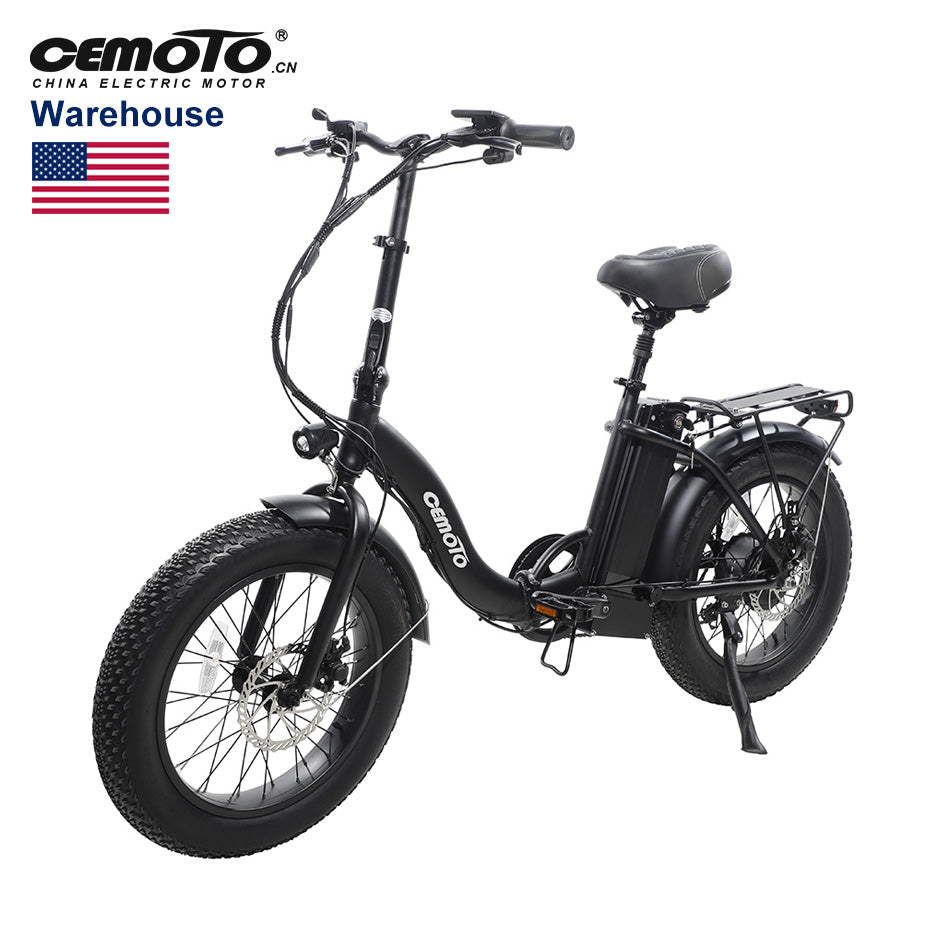 cemoto electric bicycle CEMOTO FOLDING-ST 7 SPEED FAT TIRE E-BIKE 20" Tires